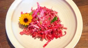 Rote Bete Salat - Rezept roh vegan - du & wir beide